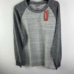 Arizona Jeans Gray Long Sleeve Shirt Men’s Size M NWT